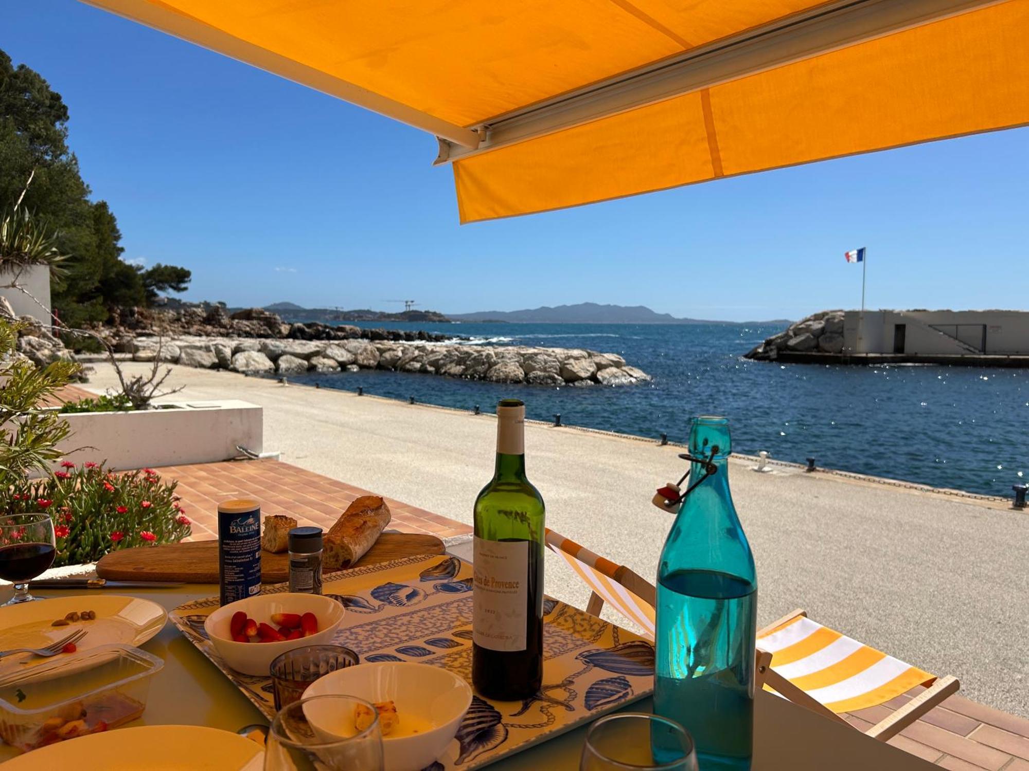 Horizon Bleu Bandol : Appartement Pieds Dans L'Eau Eksteriør billede